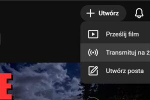 Nadawanie na żywo Youtube